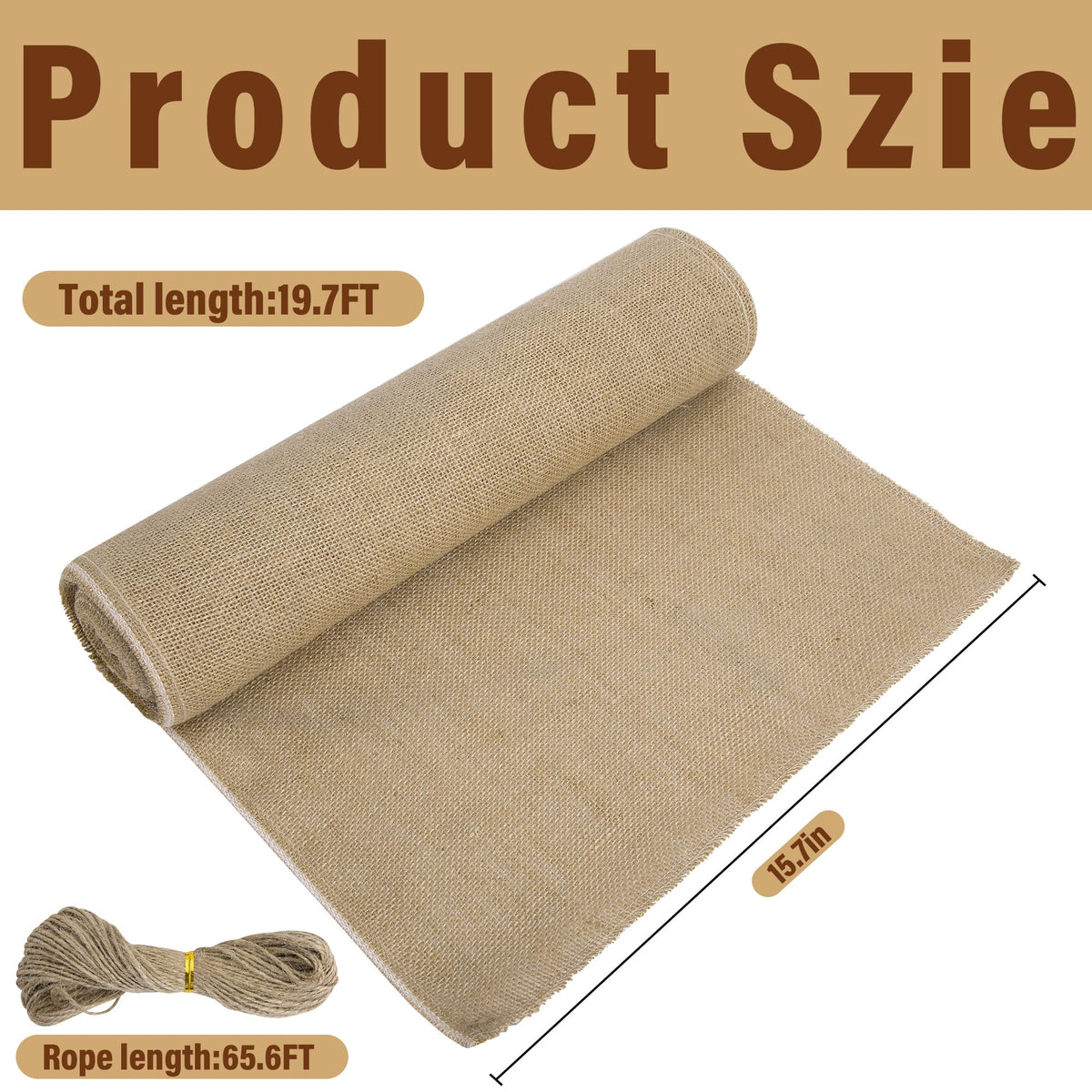 15.7''x19.7ft Natural Burlap Tree Wrap Rolls, Fabric Tree Trunk Protector 🍁 All In One Marketplace Canada