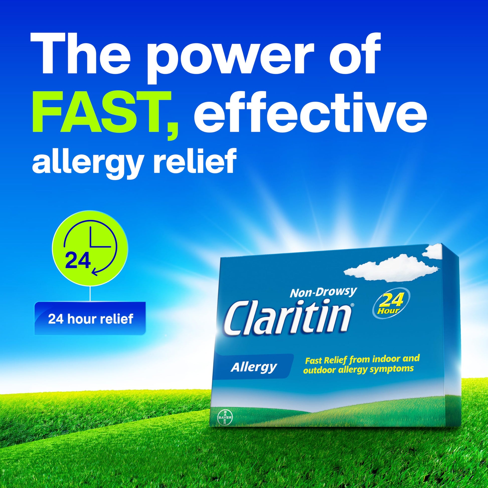 Claritin Allergy Medicine, 24-Hour Non-Drowsy Relief 10 mg, 50 Tablets - Available at All In One Marketplace Canada