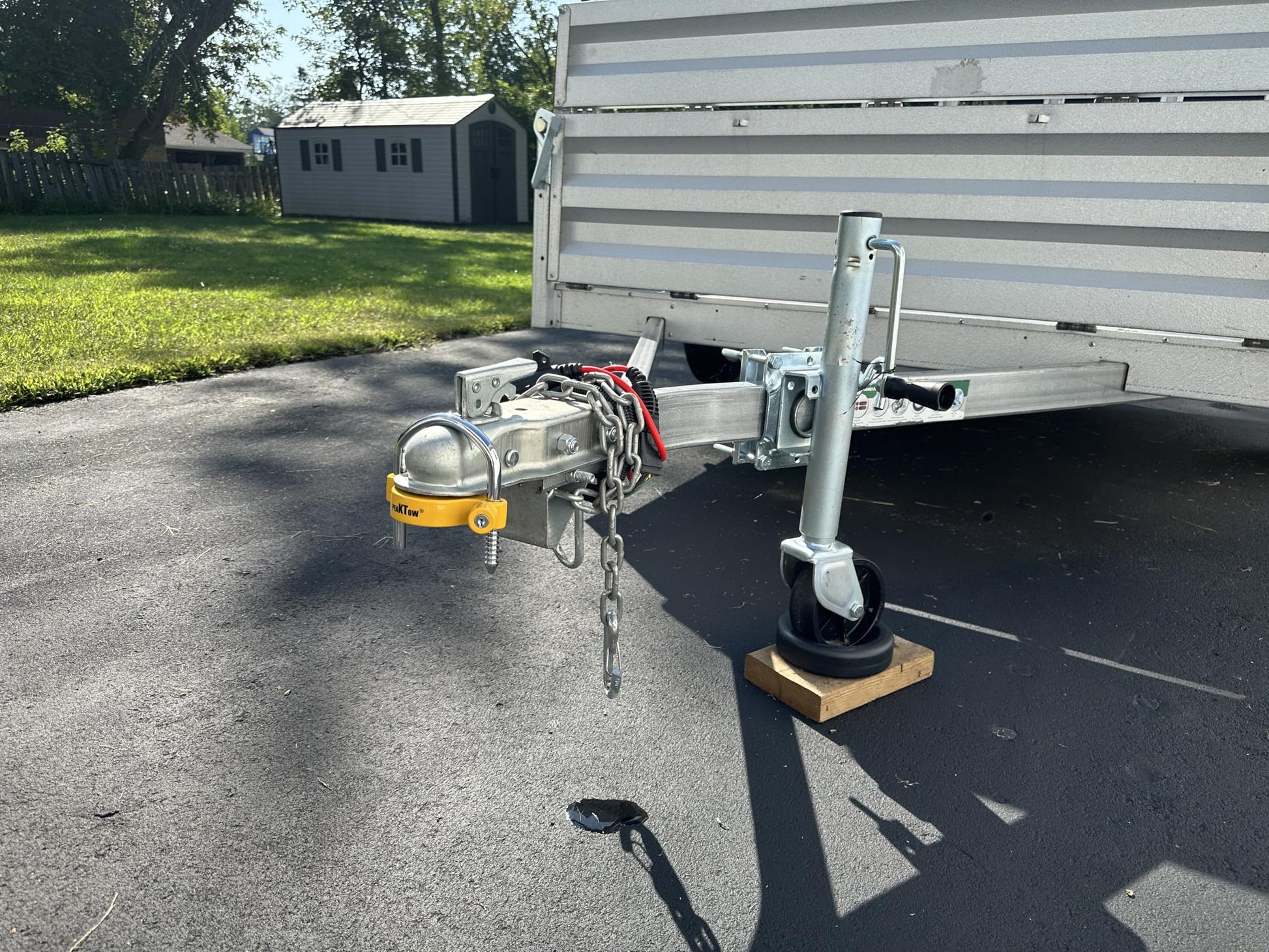 PEAKTOW PTS0002 Heavy Duty Universal Adjustable Coupler Lock Trailer Hitch Storage Security Lock Fits 1-7/8, 2, 2-5/16 Inches Couplers