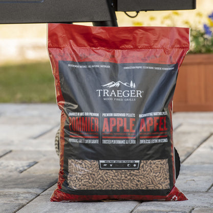Traeger Grills Apple 100% All-Natural Wood Pellets for Smokers and Pellet Grills. BBQ, Bake, Roast, and Grill, 20 lb. Bag
