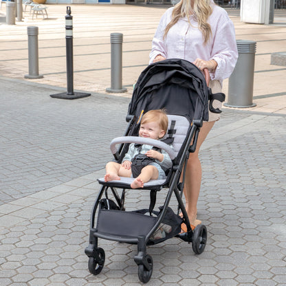Ingenuity 3Dquickclose CS+ Compact Fold Stroller – Lightweight Stroller with Oversized Canopy, Extra-Large Storage and Compact Fold