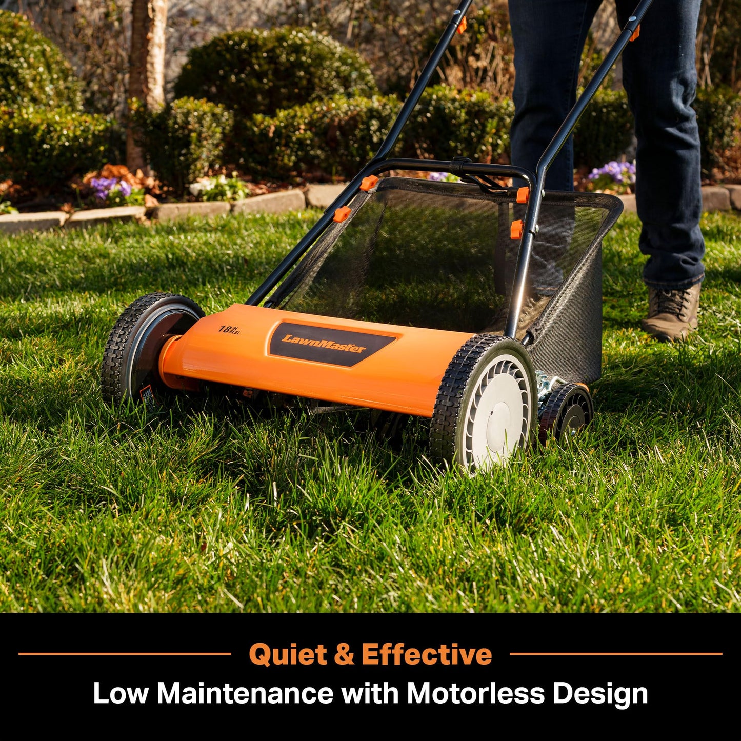 LawnMaster LMRM1801 Push Reel Lawn Mower 18-Inch 5-Blade 🍁 All In One Marketplace Canada