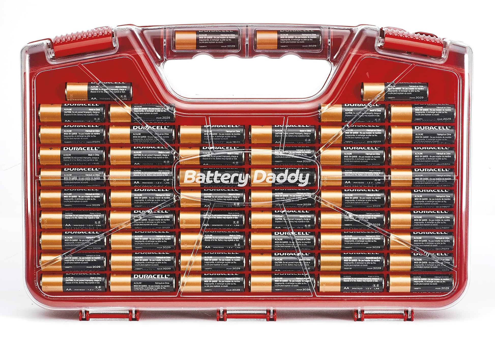 Ontel Battery Daddy 180 Battery Organizer and Storage Case with Tester, 1 Count, As Seen on TV - Available at All In One Marketplace Canada