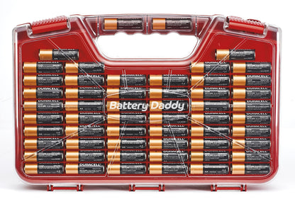 Ontel Battery Daddy 180 Battery Organizer and Storage Case with Tester, 1 Count, As Seen on TV - Available at All In One Marketplace Canada