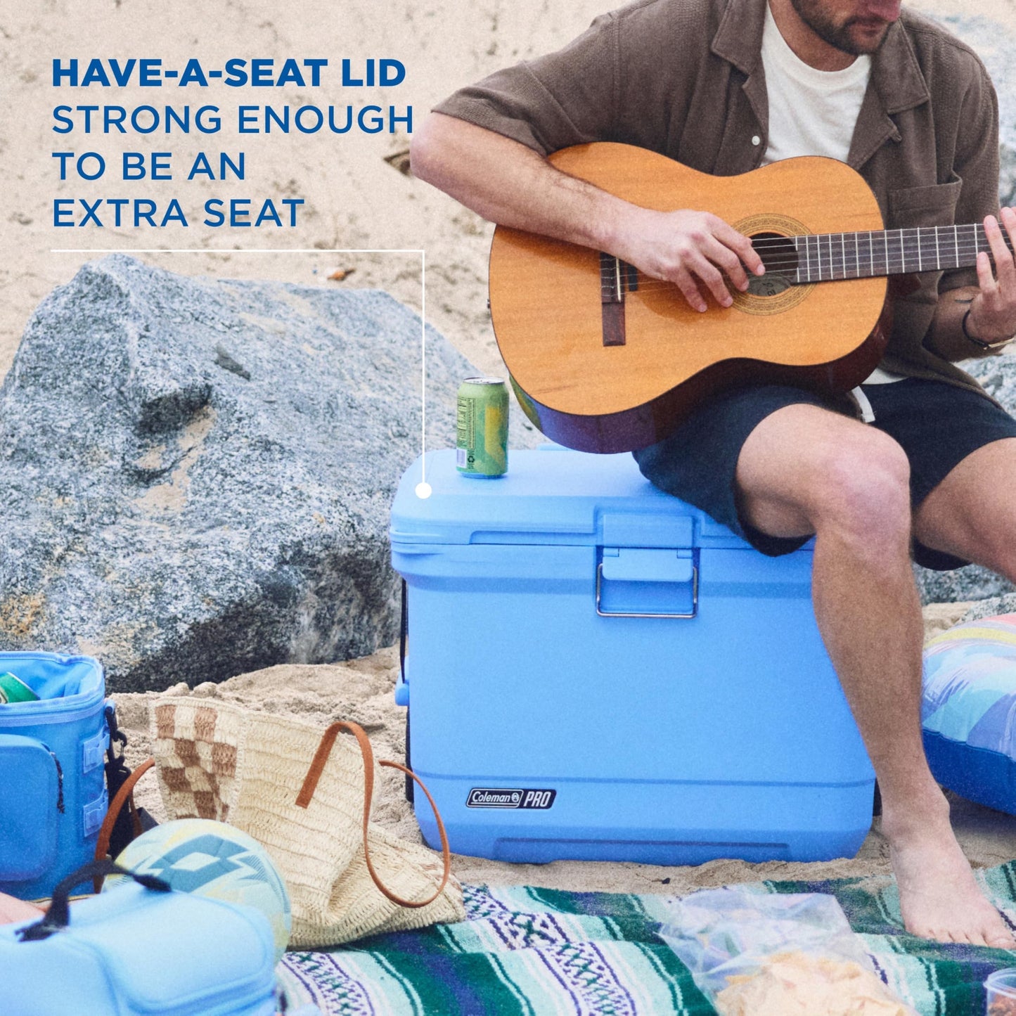 Coleman Pro 55-Quart Premium Wheeled Hard Cooler, Heavy-Duty Ultra-Light Portable Cooler with Wheels, Extra-Thick Insulation Keeps Ice up to 5 Days, 92-Can Capacity Coleman