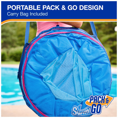 SwimWays Spring Float Premium Papasan Pool Lounger, Inflatable Pool Floats Adult with Fast Inflation for Ages 15 & Up SwimWays