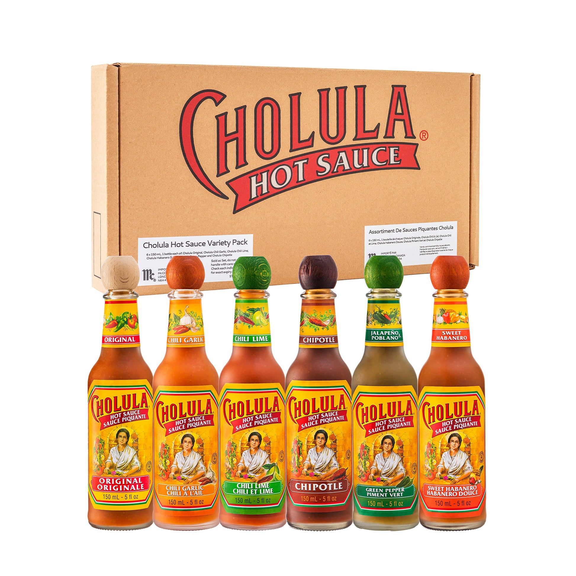 Cholula Hot Sauce 6-Bottle Variety Pack