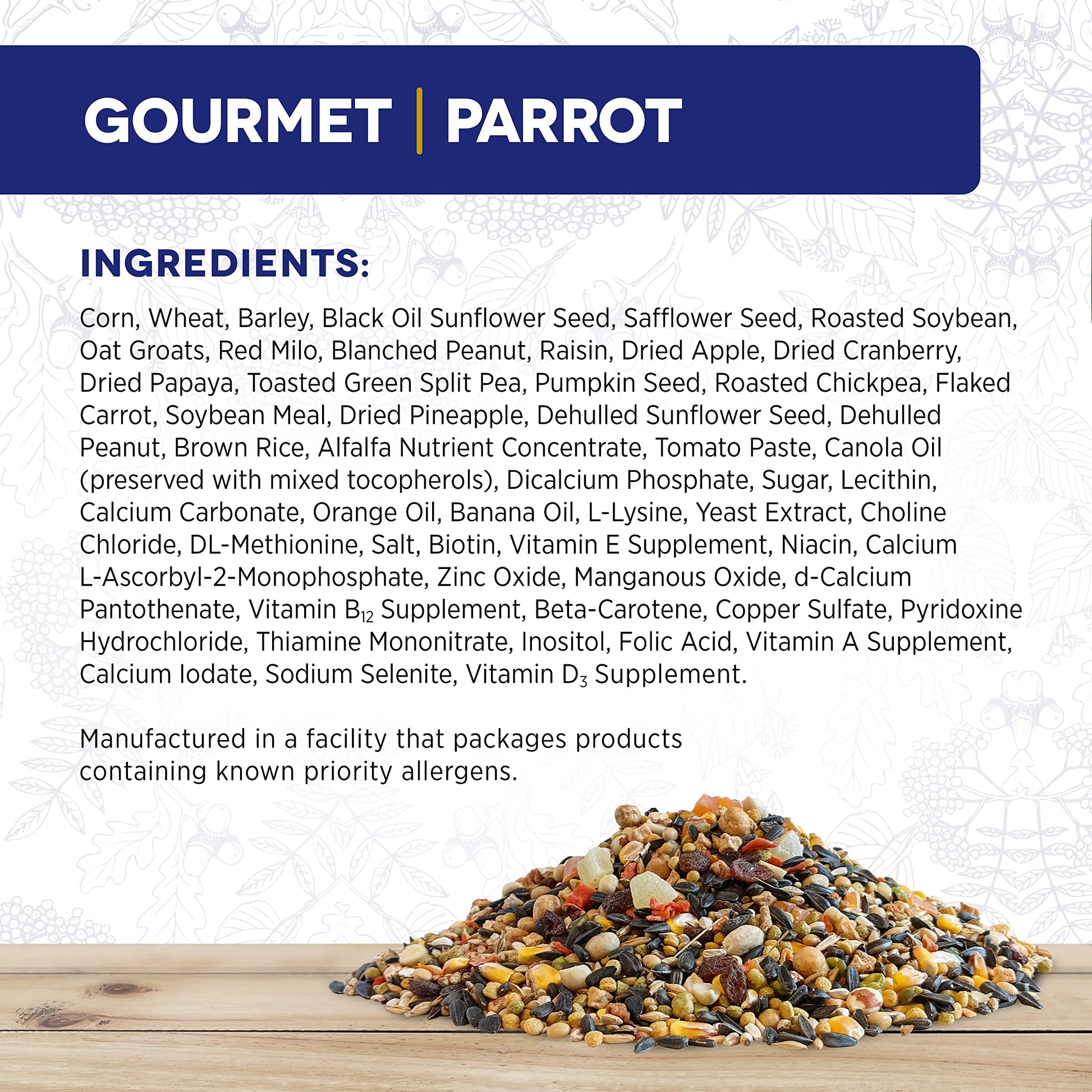 Hagen B2813 Gourmet Small Parrot Seed Mix, 2 Kg, 4.4-Pound HARI