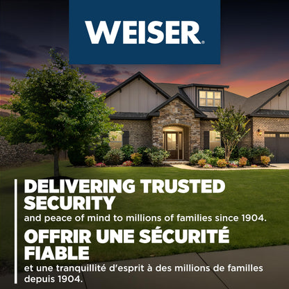Weiser Powerbolt 3 x Daylon Combo Pack, Keyless Entry Door Lock/Deadbolt with Door Handle/Lever in Satin Nickel, 10-Button Keypad Door Lock, Electronic Door Locks for Front Door 🍁 All In One Marketplace Canada