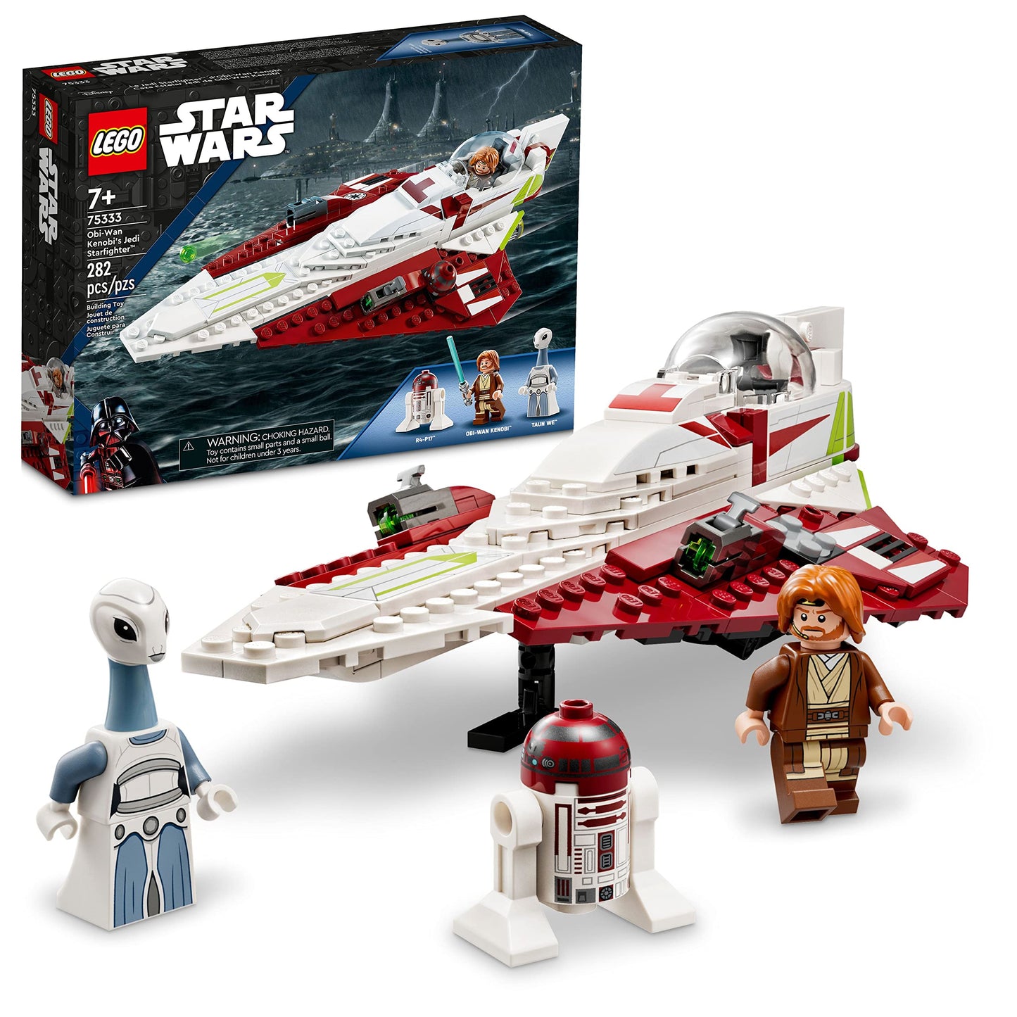 LEGO Star Wars OBI-Wan Kenobi's Jedi Starfighter 75333 Building Toy Set - Features Minifigures, Lightsaber, Clone Starship from Attack of The Clones, Great Gift for Kids, Boys, and Girls Ages 7+ 🍁 All In One Marketplace Canada