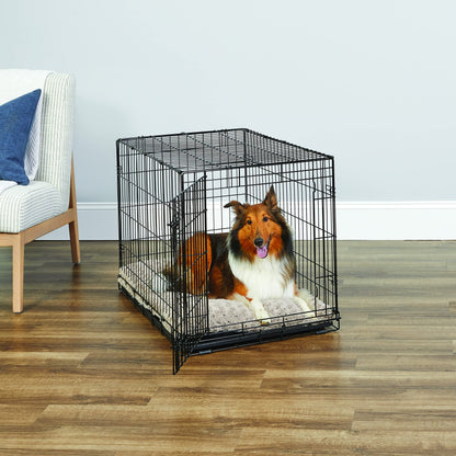 MidWest Homes for Pets 36-Inch New World Crate for Medium-Large Breeds, 41-70 lbs, Single Door Folding Dog Crate, Leak-Proof Tray & Secure Latch, Portable, Durable & Easy to Assemble 🍁 All In One Marketplace Canada