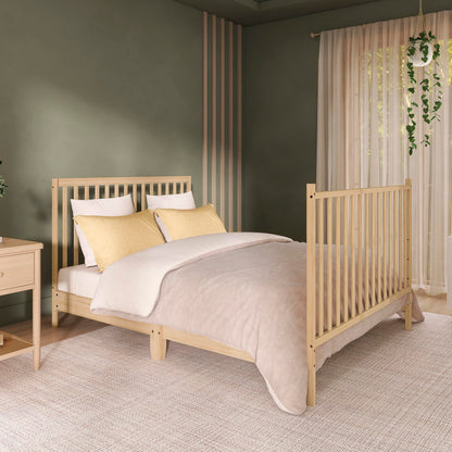 Dream On Me Synergy 5-in-1 Convertible Crib in Natural, Greenguard Gold Certified, BSA Certified, 3 Mattress Height Settings, Classic Nursery Furniture 🍁 All In One Marketplace Canada