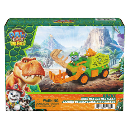 PAW Patrol The Dino Movie Rocky Dino Rescue Recycler Toy Vehicle