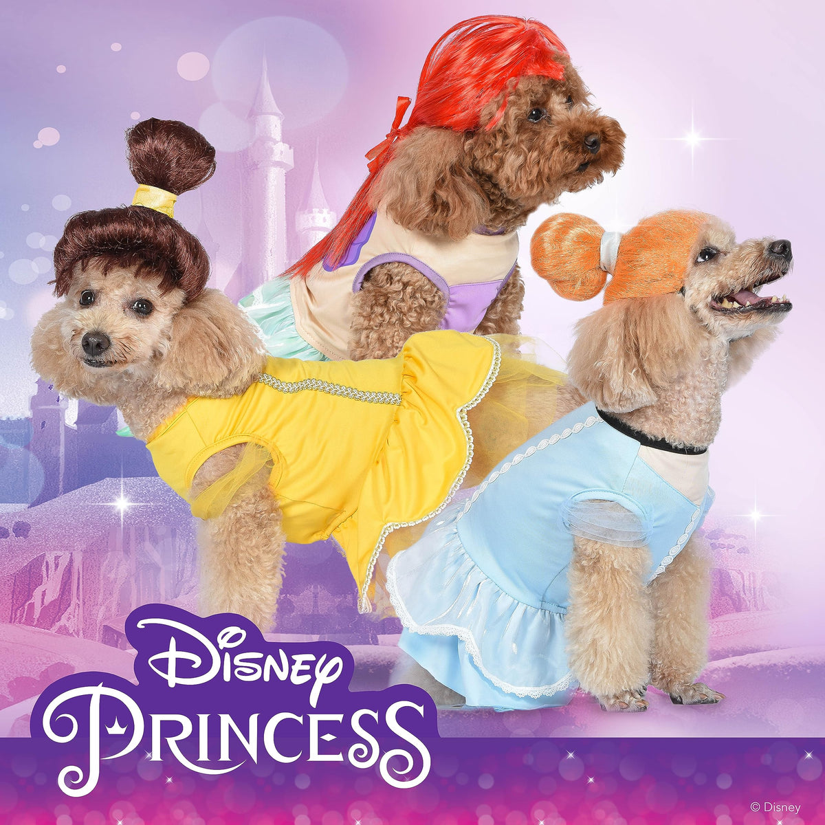 Costume de Princesse Ariel pour chien Disney for Pets, Halloween - Costume d'Halloween sous licence officielle pour chien, taille moyenne