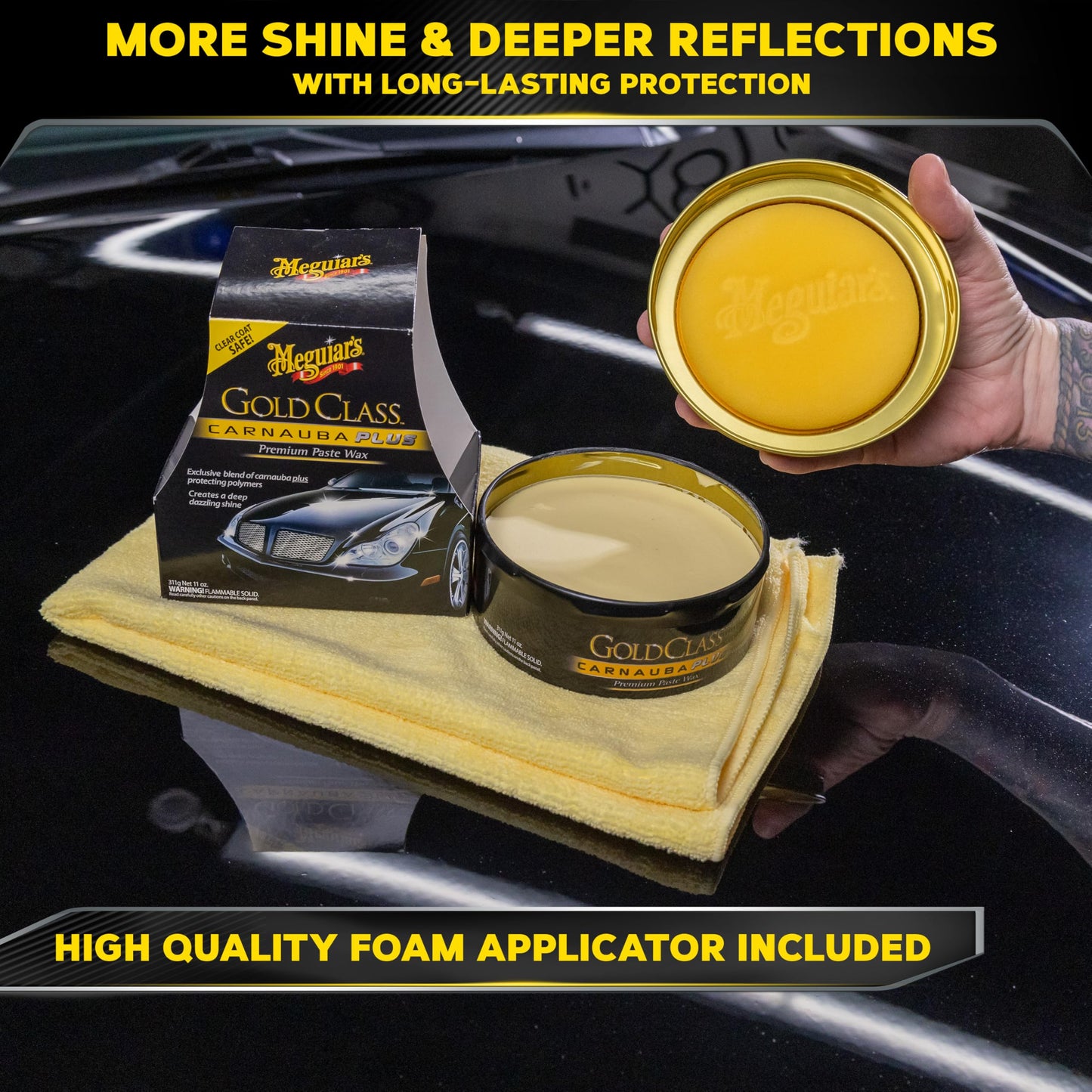 Meguiar’s Gold Class Carnauba Plus Premium Paste Wax, Car Wax Paste For Diy Drivers & Detailers, Car Wax With Carnauba + Polymer Protection For Deep Gloss, Clear Coats On Cars, Trucks & Suvs -11 Oz 🍁 All In One Marketplace Canada