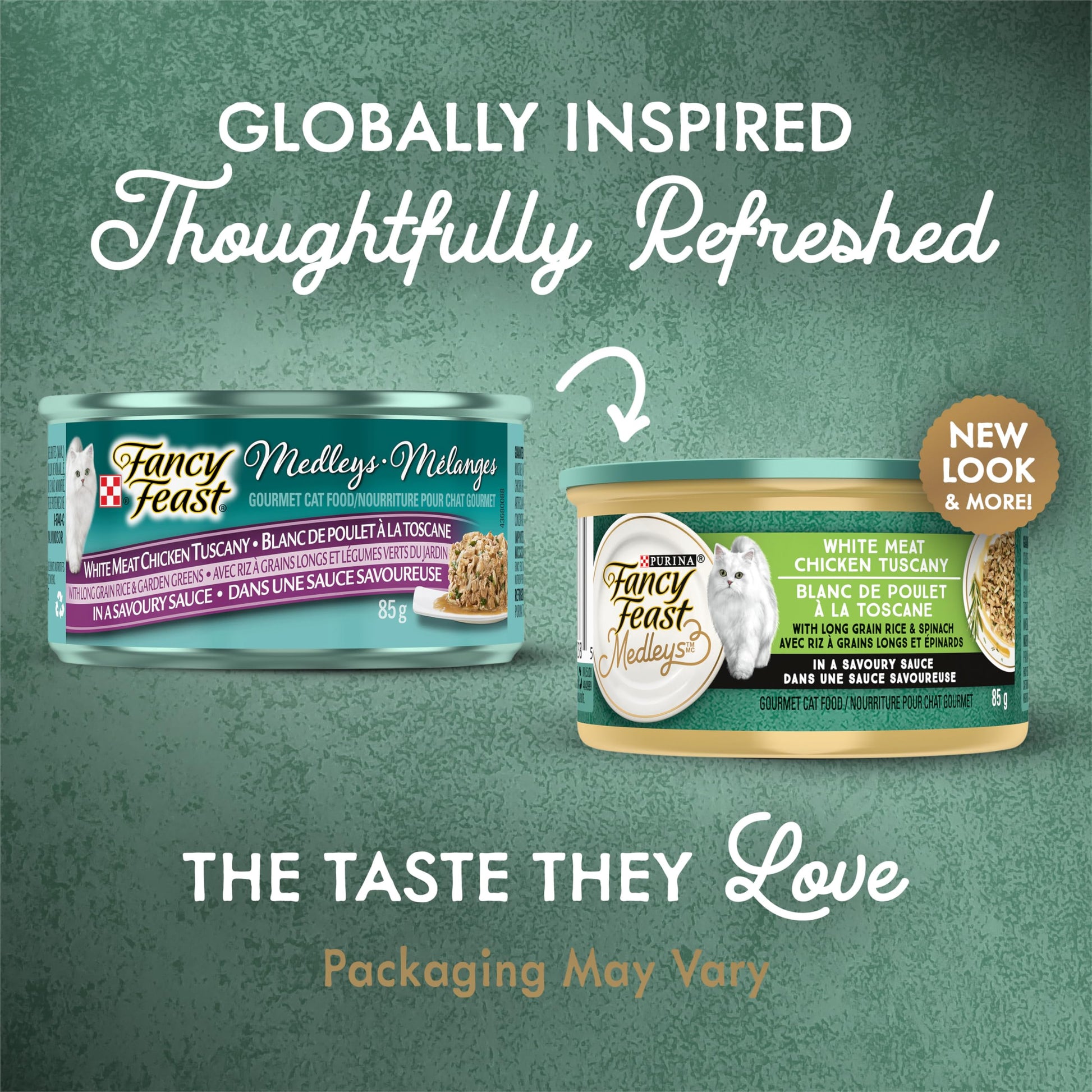 Fancy Feast Medleys Wet Cat Food, White Meat Chicken Tuscany 85g (24 Pack) Fancy Feast