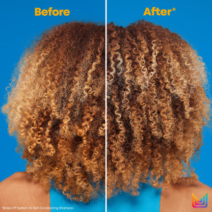 Matrix Brass Off Blue Shampoo, Refreshes & Neutralizes Brassy Tones, Color Depositing Shampoo, For Brassy Hair, For Color Treated Hair, Salon Shampoo, Packaging May Vary Matrix