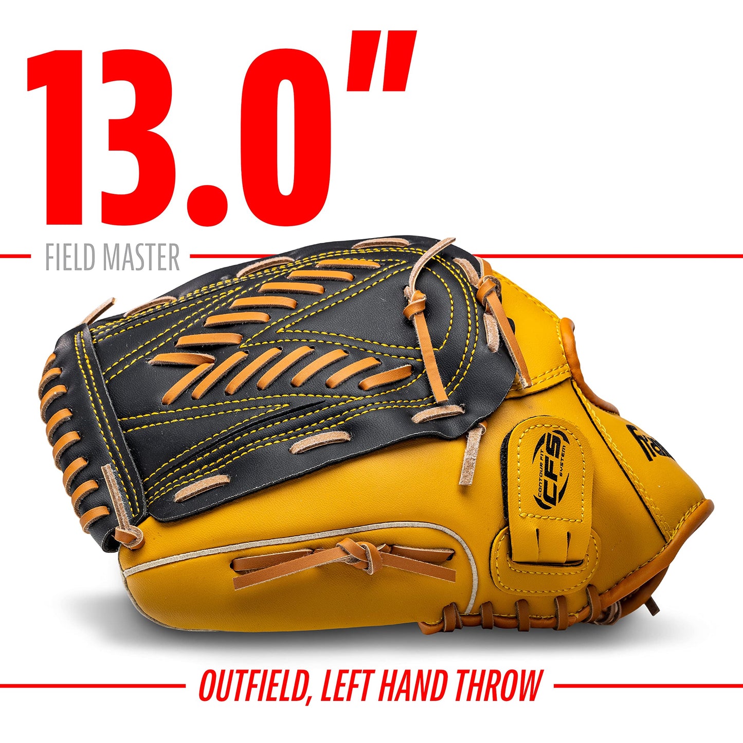 Franklin Sports Baseball and Softball Glove - Field Master - Baseball and Softball Mitt - Adult and Youth Glove - Outfield - Left Hand Throw - 13" 🍁 All In One Marketplace Canada