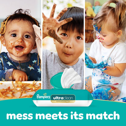 Pampers Free & Gentle 100% Plant-Based Fragrance Free Baby Wipes, 6 pack, 468 Count Pampers