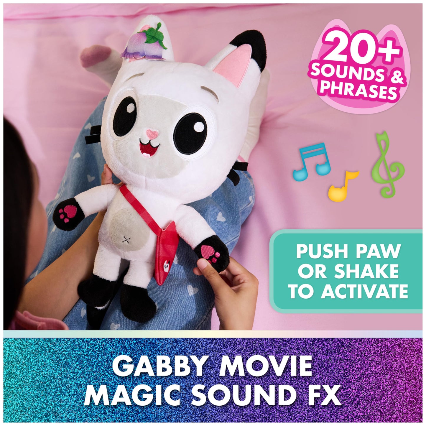 Gabby's Dollhouse: The Movie, Meow-Mazing Interactive Pandy Paws Plush Toy with 3 Accessories & Removable Bag, Kids Toys for Girls & Boys Ages 3 and Up 🍁 All In One Marketplace Canada DREAMWORKS GABBY'S DOLLHOUSE