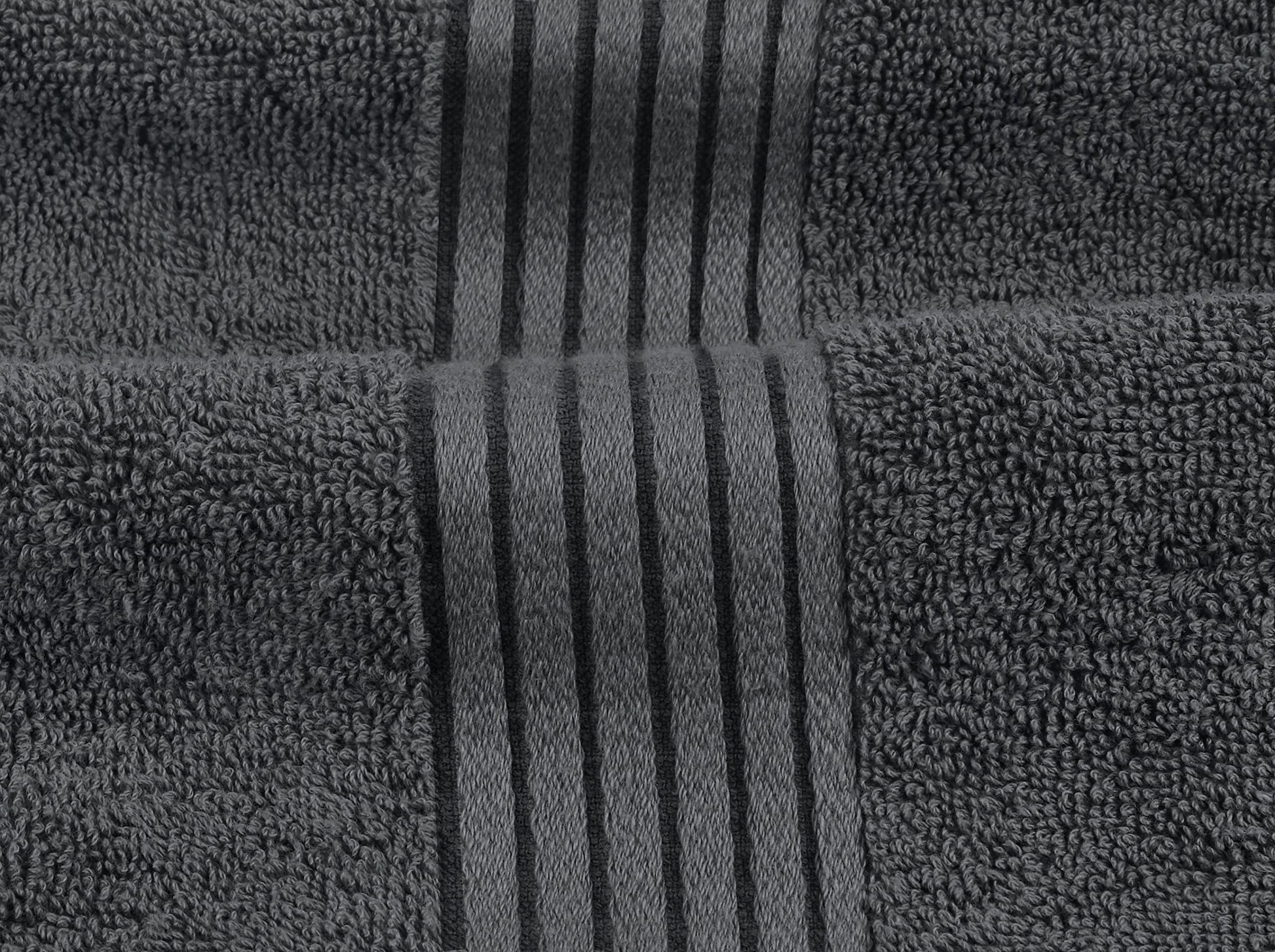 Utopia Towels 8 Piece Premium Towel Set, 2 Bath, 2 Hand, and 4 Washcloths,100% Ring Spun Cotton, Super Soft and Highly Absorbent, Grey