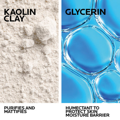 La Roche-Posay Clarifying Clay Skincare FACE MASK, Effaclar Unisex Purifying Clay Mask for Oily Skin, Sebum Controlling with Kaolin Clay, Travel Size Approved, 100 ml.