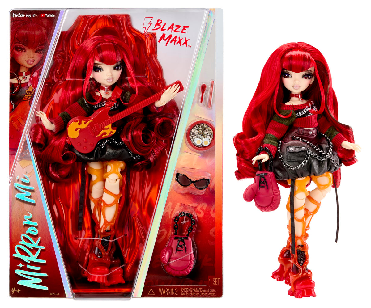 Mirror Mi Blaze Maxx Fashion Doll with Accessories, Electric Emotion Fantasy Doll