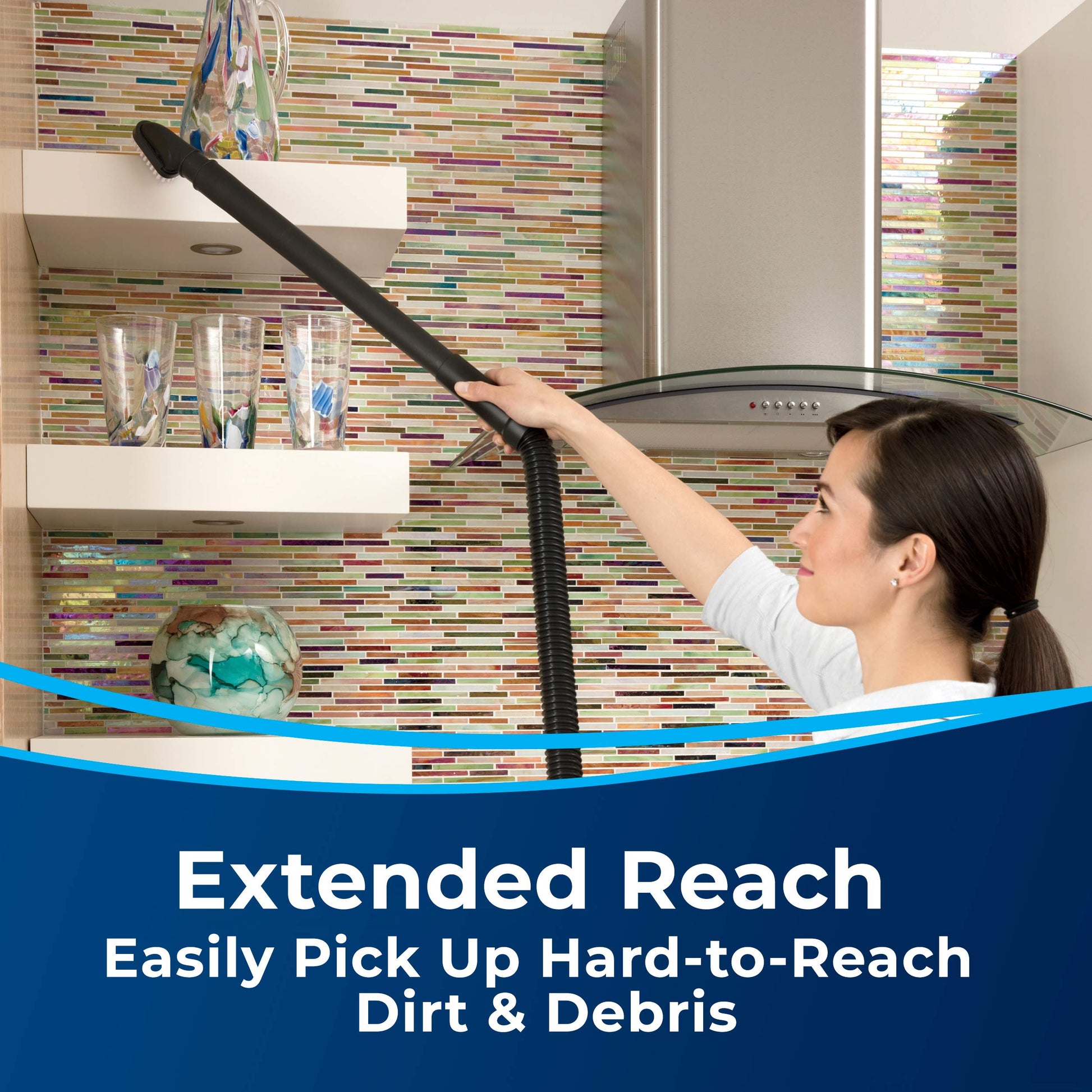 BISSELL AeroSwift Turbo Compact Upright Vacuum Cleaner, Cyclonic Dirt Separation, Built-in Lifetime Filter, TurboBrush Tool, Extension Wand, Bottom-Empty Tank, Lightweight Design, 1808B - Available at All In One Marketplace Canada