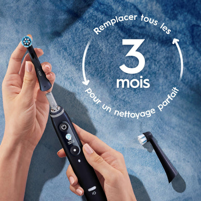 Oral-B iO Genuine Gentle Care Replacement Brush Heads, Black, 2ct Refills, 6 Month Supply, Compatible Exclusively with Oral-B iO Electric Toothbrushes, Not Compatible with any Other Series Including: Pro, Vitality, Smart, or Genius