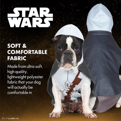Costume de Mandalorien pour chien pour Halloween Star Wars - Costume d'Halloween sous licence officielle pour chiens, taille très grand