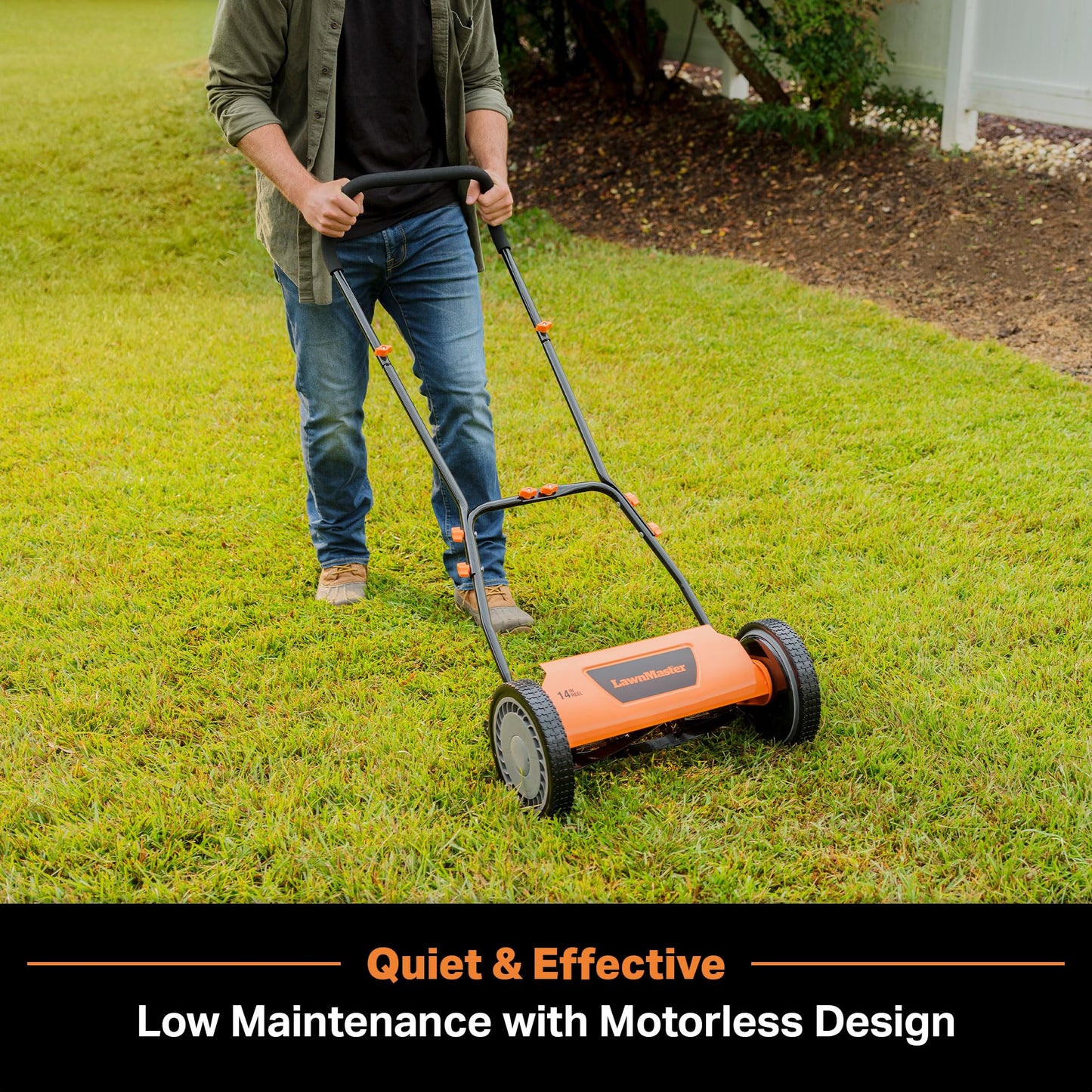 LawnMaster LMRM1401 Push Reel Lawn Mower 14-Inch 5-Blade 🍁 All In One Marketplace Canada