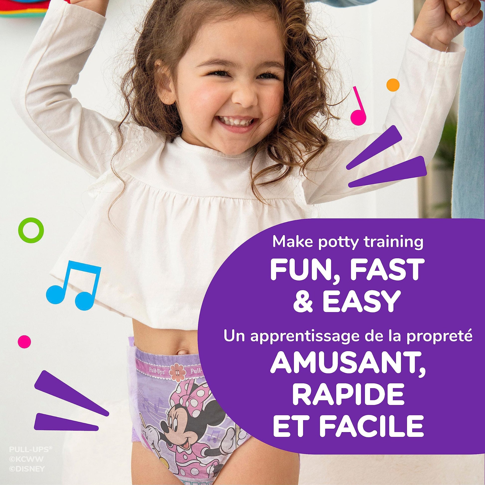 Pull-Ups Girls Potty Training Underwear, Easy Open Toddler Pants 4T-5T (38-50 lbs), Learning Designs for Toddlers, 82 count
