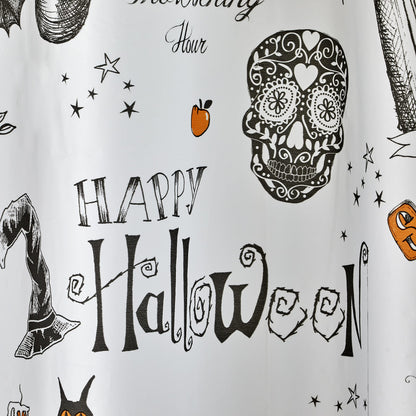 SKL Home Happy Halloween Shower Curtain & Hook Set, Multicolored 12 Piece