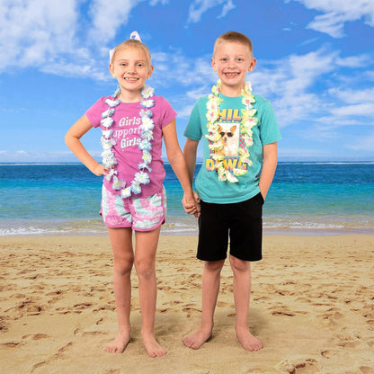 Joyin Toy 36 Counts Hawaiian Leis Bulk, Tropical Flower Lei Hawaiian Lei Beach Hawaii Luau Party Favors Decoration Birthday Party Supplies(3 Dozen) - Available at All In One Marketplace Canada