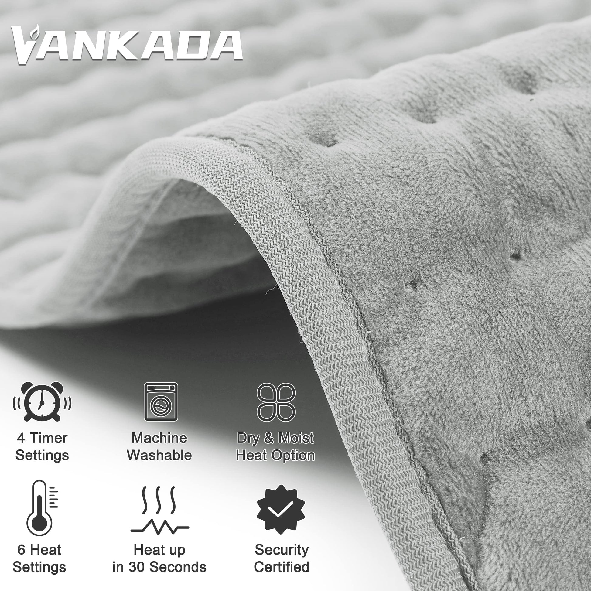 Heating Pad Electric Heat Pad, Hot Heated Pad,Moist Heat Heating Pad Moist and Dry Heat,Multiple Temp and Timer Settings