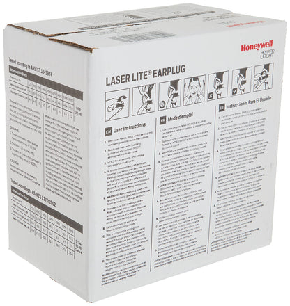 Howard Leight LL-1 Laser LiteUncorded Foam Earplugs Box, 200 Pair (Pink/Yellow) - Available at All In One Marketplace Canada