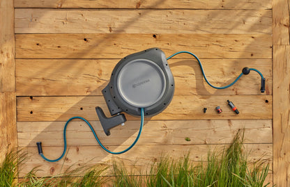Gardena 20500-80, 50 ft. Wall-Mounted Auto-Retractable Hose Reel, Frost-Proof, RollControl Technology for Safe and Slow retraction 🍁 All In One Marketplace Canada