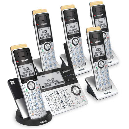 VTech IS8151-5 Answering System with 5 Handsets, Connect to Cell and Super Long Range (IS8151-5S) VTech