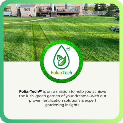 Humic Acid Organic Lawn Fertlizer - Fulvic Humic Mineral Blend for Trees, Shrubs, Ornamentals, Vegetables & Crops - Enhancer & Garden Soil Conditioner by FoliarTech, 4L - Available at All In One Marketplace Canada