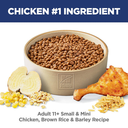 Hill's Science Diet Senior 11+ Small & Mini Chicken Meal, Barley & Brown Rice Recipe Dry Dog Food 7.03 kg Bag Hill's Science Diet