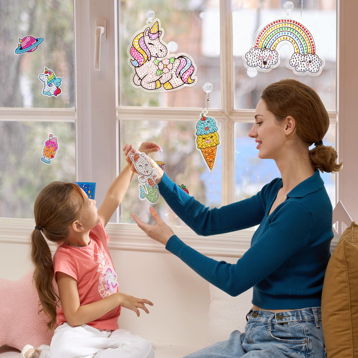 Klever Kits 16 Projects Gem Painting, Kids Diamond Art Painting Kit with 5D Gem, Arts and Crafts for Girls Ages 6-12,Art Gift Ideas for Girls Crafts Ages 6, 7, 8, Girl Gifts, Easter Gifts for Kids - Available at All In One Marketplace Canada