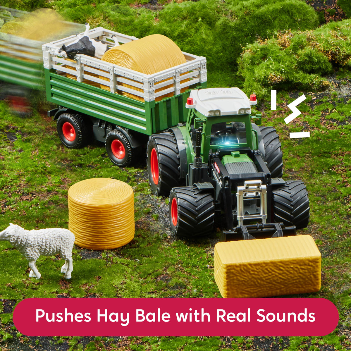 Syncfun Remote Control Tractor Toy Set – Rechangeable RC Truck Toys with Trailer, Loader, Lights & Sounds, Toddler Farm Vehicles Toys, Kids Toys for 2 3 4 5 6 Years Old Boys, Christmas Birthday Gifts 🍁 All In One Marketplace Canada