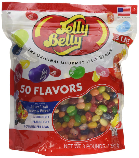 Jelly Belly 50 Flavor Assorted Gourmet Jelly Beans - 3 lb Bag