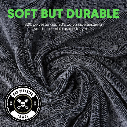 KKV 2-Pack Microfiber Towels (35"x 24") Extra Large Ultra Absorbent Drying Towel for Cars and Trucks, Without Streaks, Scratches, or Water Spots
