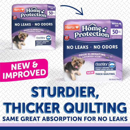 Hartz Home Pro Odor Eliminating Dog Pads, 50-Count Hartz