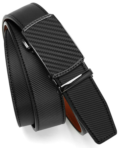 CHAOREN Mens Belt Leather Belts for Men Ratchet Belt, Customizable Fit (35mm)