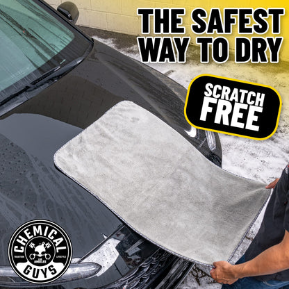 Chemical Guys Woolly Mammoth Microfiber Towel (36" x 25") Cars, Trucks, SUVs, RVs, Home, Pets, Messes, Grey Chemical Guys