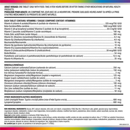 Centrum Men 50 Plus Multivitamins/Minerals Supplement for Men 50+, 90 Tablets (Packaging May Vary) - Available at All In One Marketplace Canada