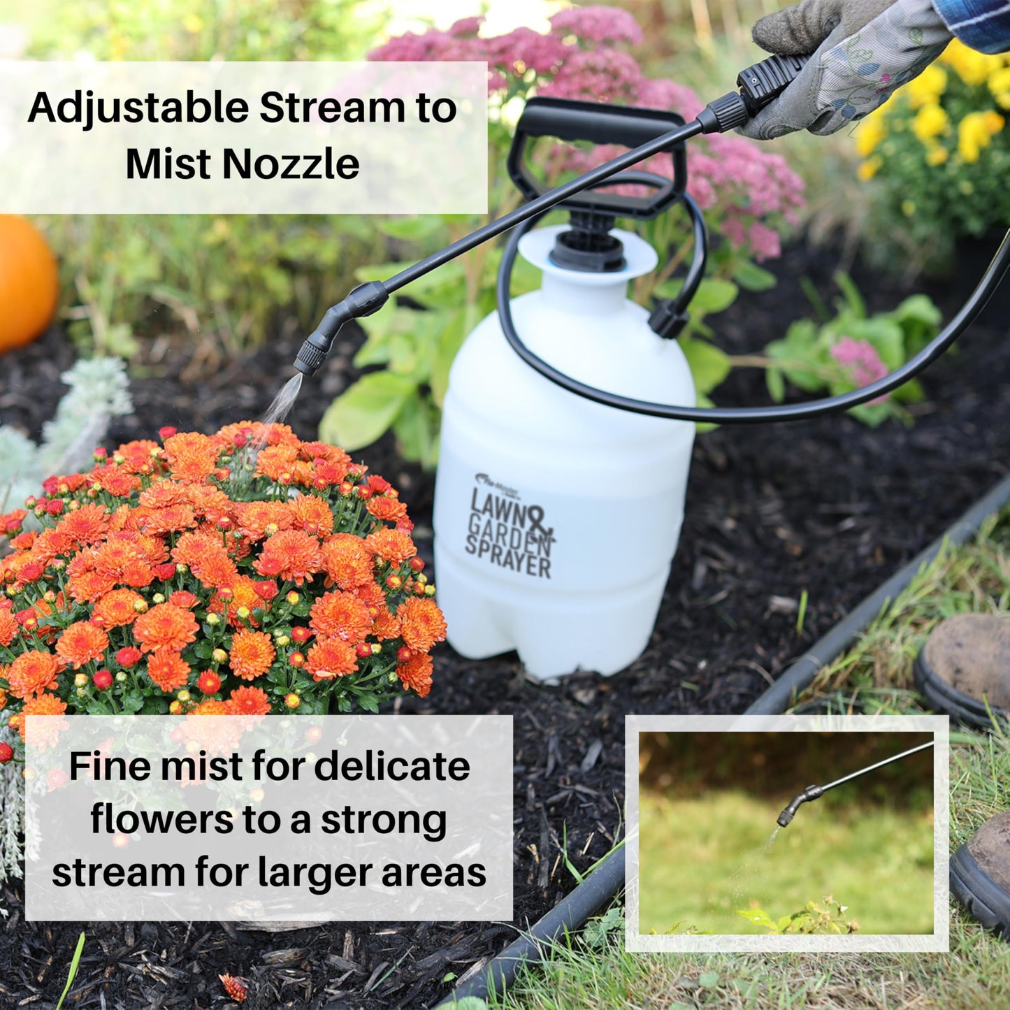 Flo-Master by Hudson 24101 1 Gallon Lawn and Garden Tank Sprayer, Translucent 🍁 All In One Marketplace Canada