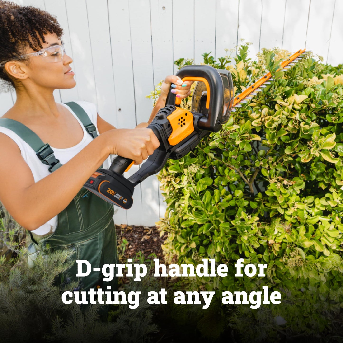 WORX WG261.9 20V PowerShare 22" Cordless Hedge Trimmer, Battery & Charger Not Included Worx